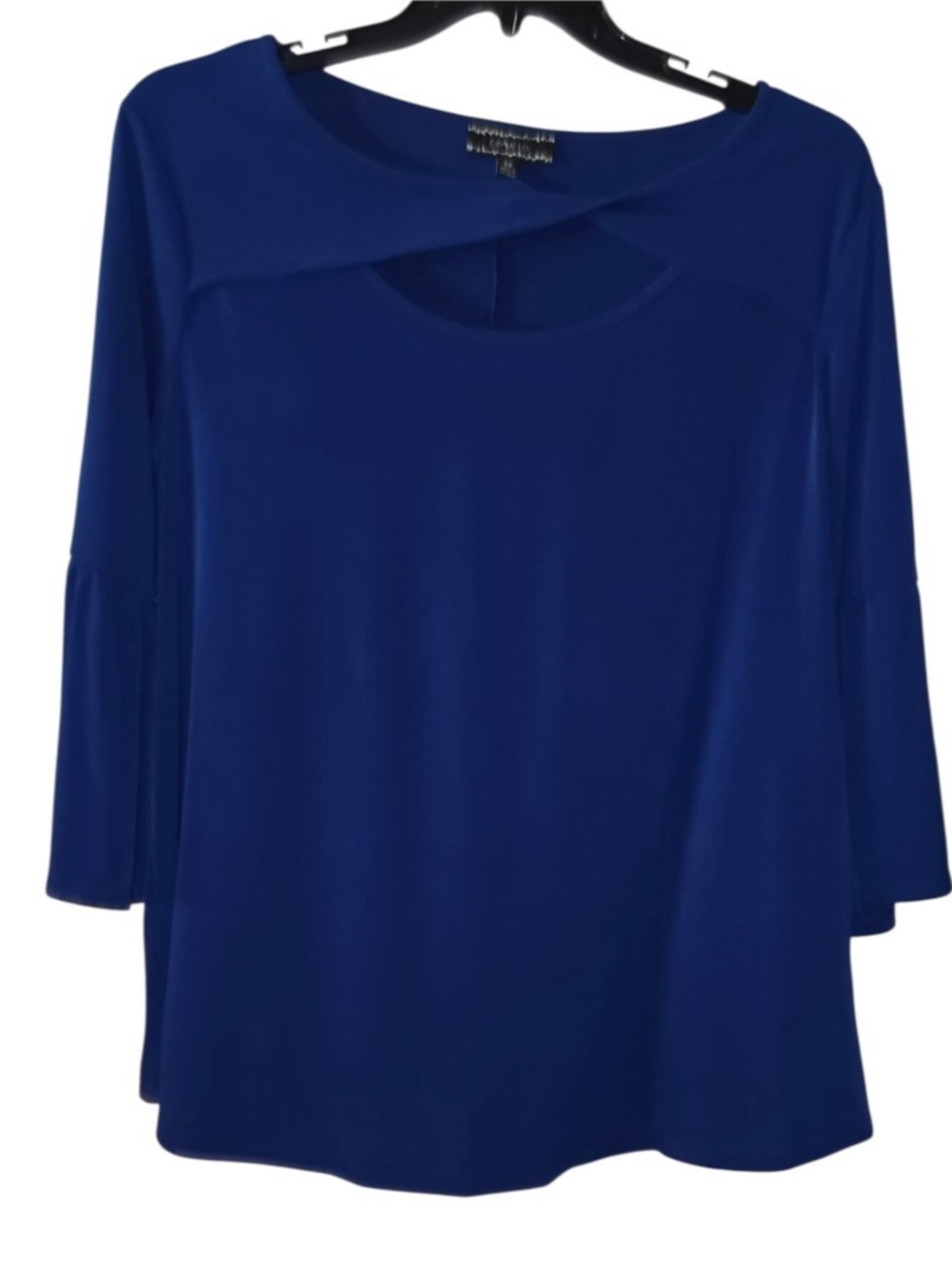 Corvia Royal Blue Three Quarter Sleeve Blouse Size 3X